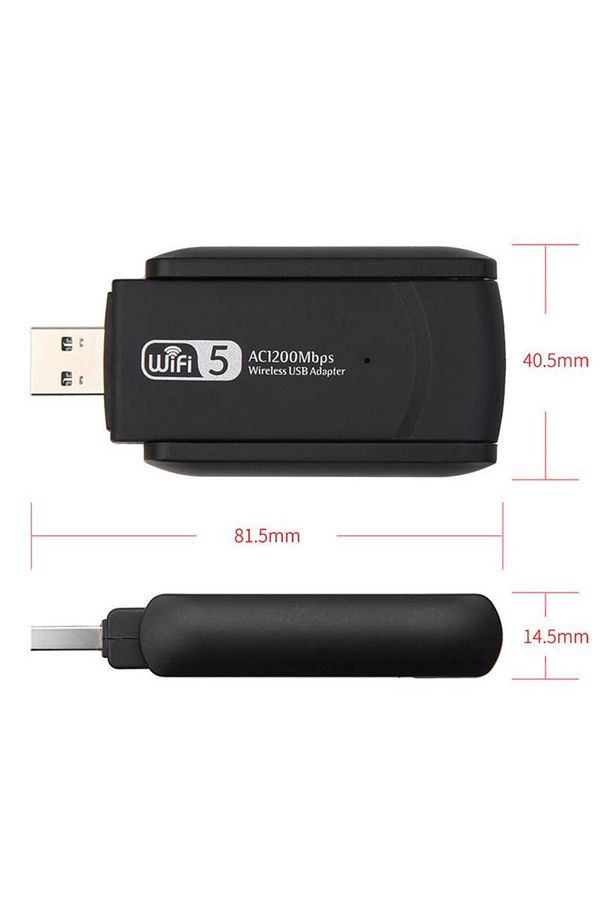 Primex Px-ac1200 Realtek Rtl 8812bu Ac1200 Usb3.0 1200mbps Wifi Adaptör, 2.5g 5g 5.8g Wireless Adapt - 6