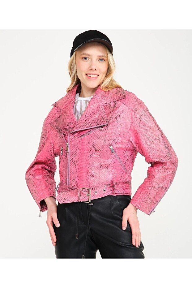 Pembe Deri Ceket - 2
