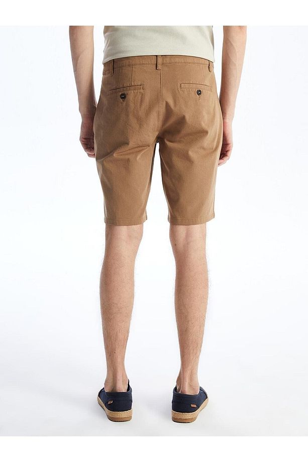 Standart Kalıp Gabardin Erkek Şort - 5