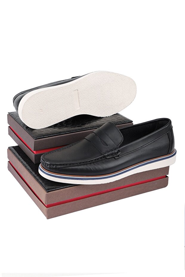 Vittoria férfi naplopó – valódi bőr szabadidőcipő - 7