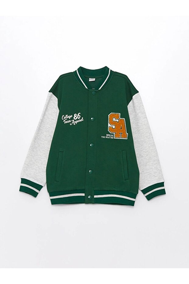 LCW Kids Printed Boys' College Jacket