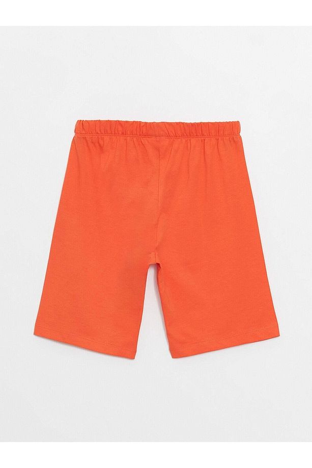 LCW Kids Bisiklet Yaka Baskılı Kısa Kollu Erkek Çocuk Şortlu Pijama Takımı - 6