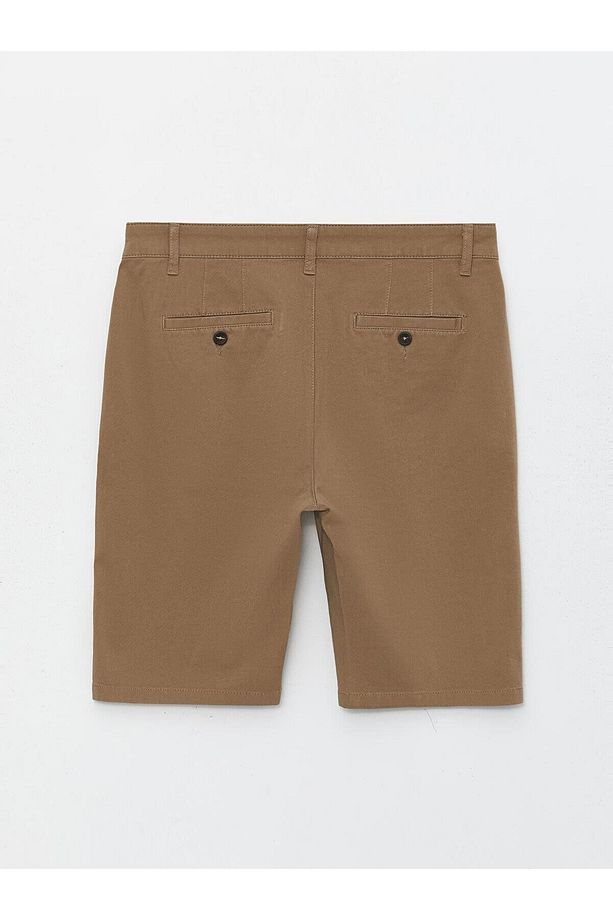 Standart Kalıp Gabardin Erkek Şort - 7