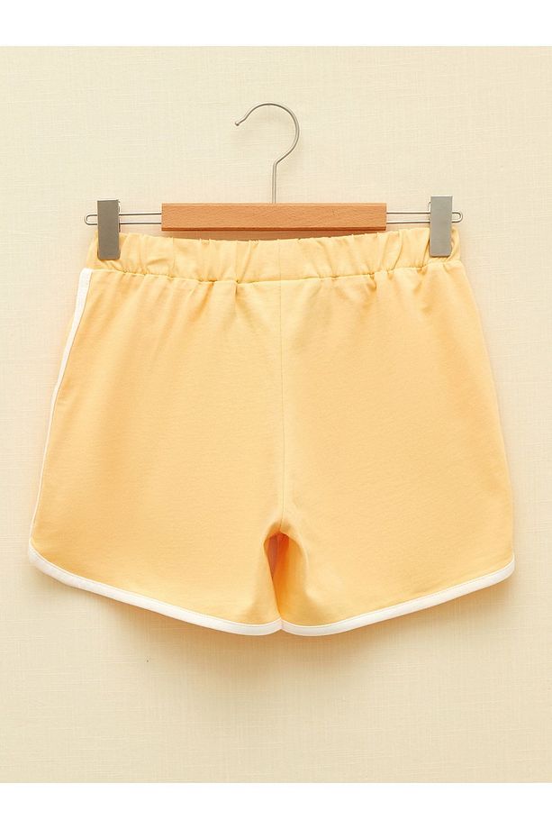 Beli Lastikli Basic Kız Çocuk Şort - 2