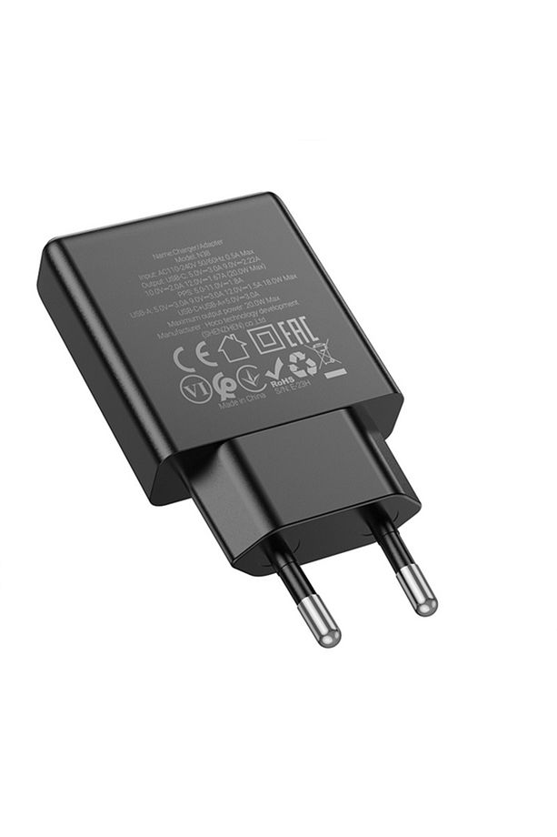 N38 Delgado PD20W + QC3.0 Hızlı Şarj Adaptörü SİYAH - 6