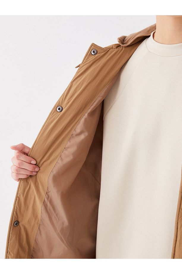 Kapüşonlu Kapitone Oversize Kadın Mont - 5