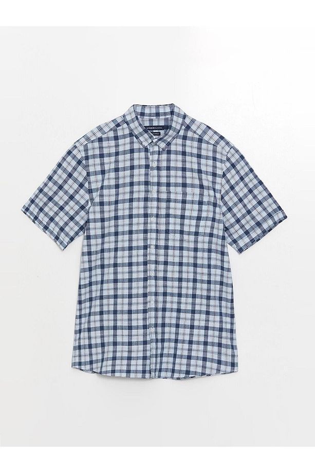 LCWAIKIKI Classic Regular Fit Uzun Kollu Ekose Poplin Erkek Gömlek - 5