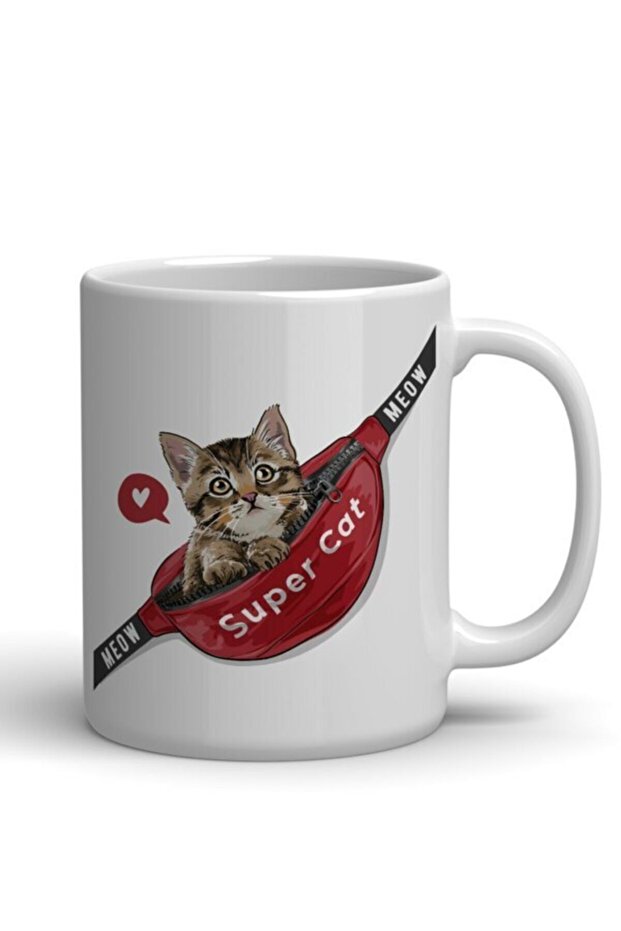 Cat Printed Cup - 1