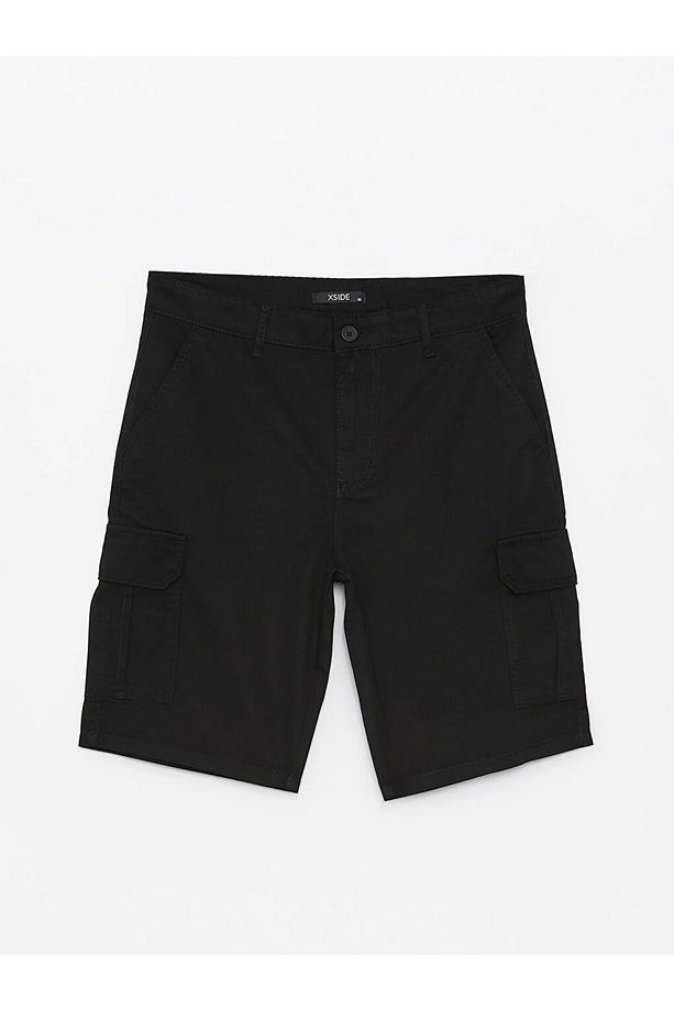 LCW Casual Standart Kalıp Gabardin Erkek Bermuda Şort - 4