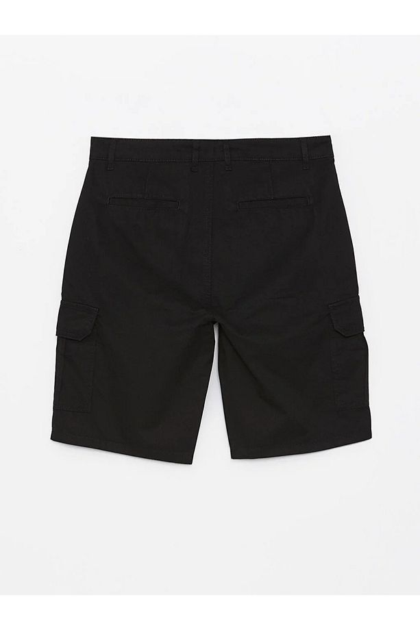 LCW Casual Standart Kalıp Gabardin Erkek Bermuda Şort - 5
