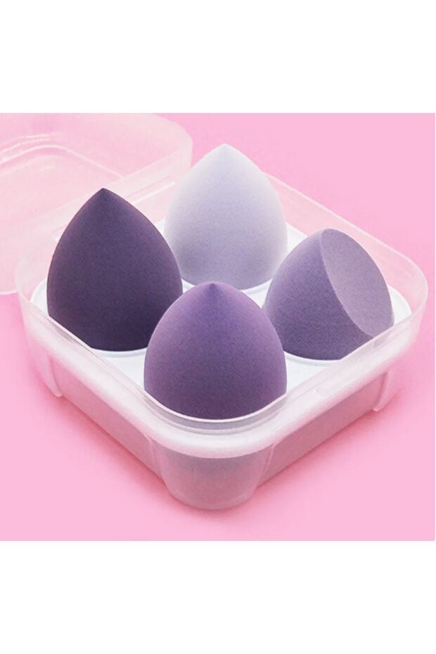 4'lü Standlı Makyaj Süngeri Seti - 2