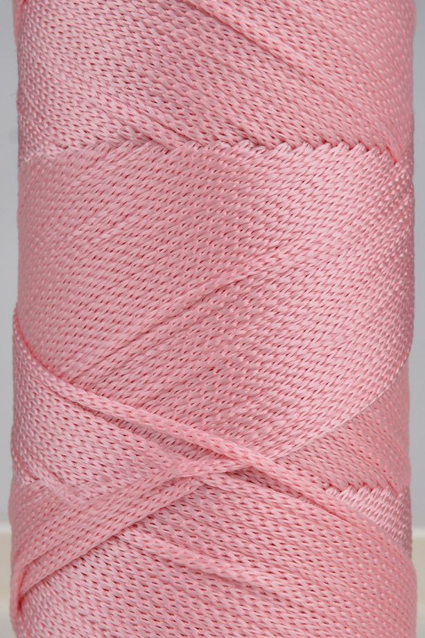 2 Mm - 200 gr Polyester Makrome Ipi Pembe 230 M Polyester Makrome Ip Supla Ip Ve Çanta Ipliği - 3