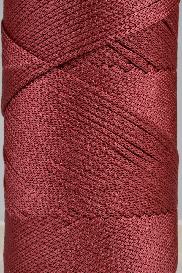 2 Mm - 200 gr Polyester Makrome Ipi Gül Kurusu 230 M Polyester Makrome Ip Supla Ip Ve Çanta Ipliği - 3