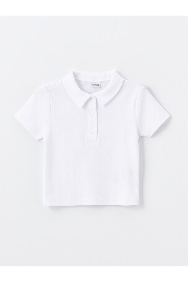 Lcw Polo Neck Short Sleeve Girl's T-Shirt