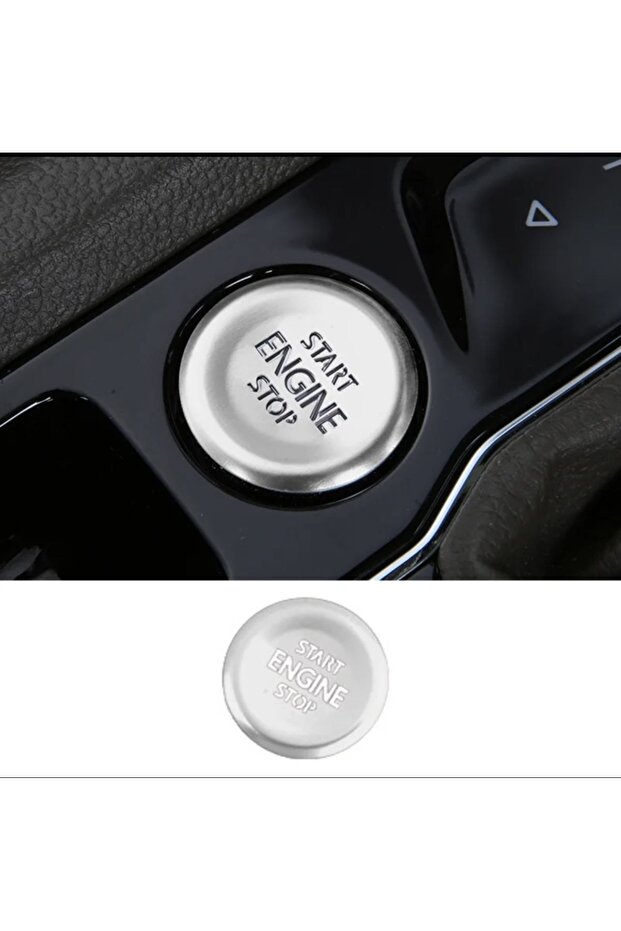 Passat B8 Start Stop Key Button Covering Silver Color