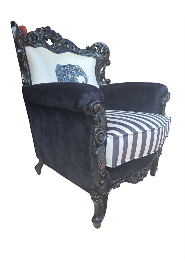 3A MOBİLYA DİGİTAL BLACK RETRO BERJER - 1