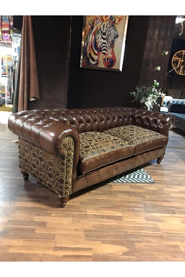 Brown Pullap Chesterfield - 2
