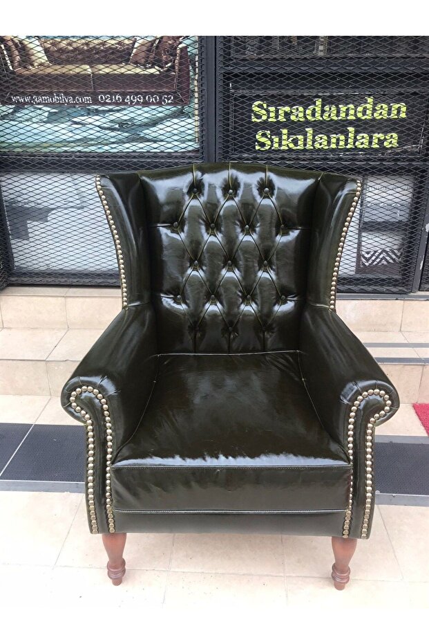 3A MOBİLYA ENGLİSH GREEN PULLAP BERJER - 4