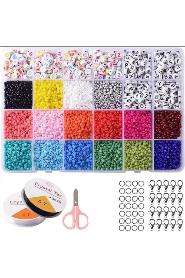 Lettered Giant Sand Bead Jewelry Making Set Jewelry Materials Craft Materials