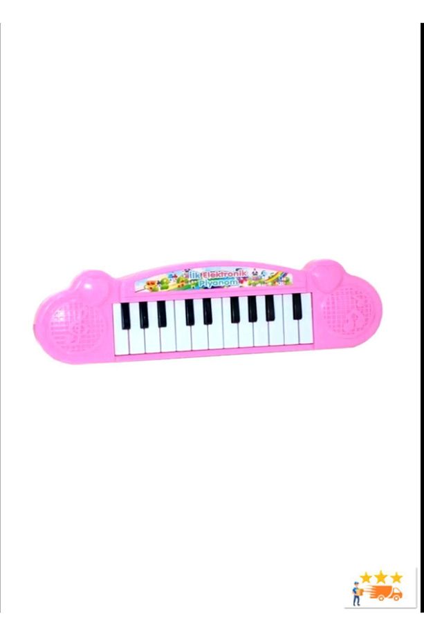 Pembe İlk Elektronik Oyuncak Piyanom Eğitici Oyuncaklar Piano Oyuncak Org P - 1