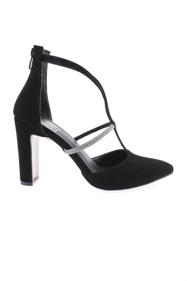 312-23Y Women's Heeled Shoes Black Velvet