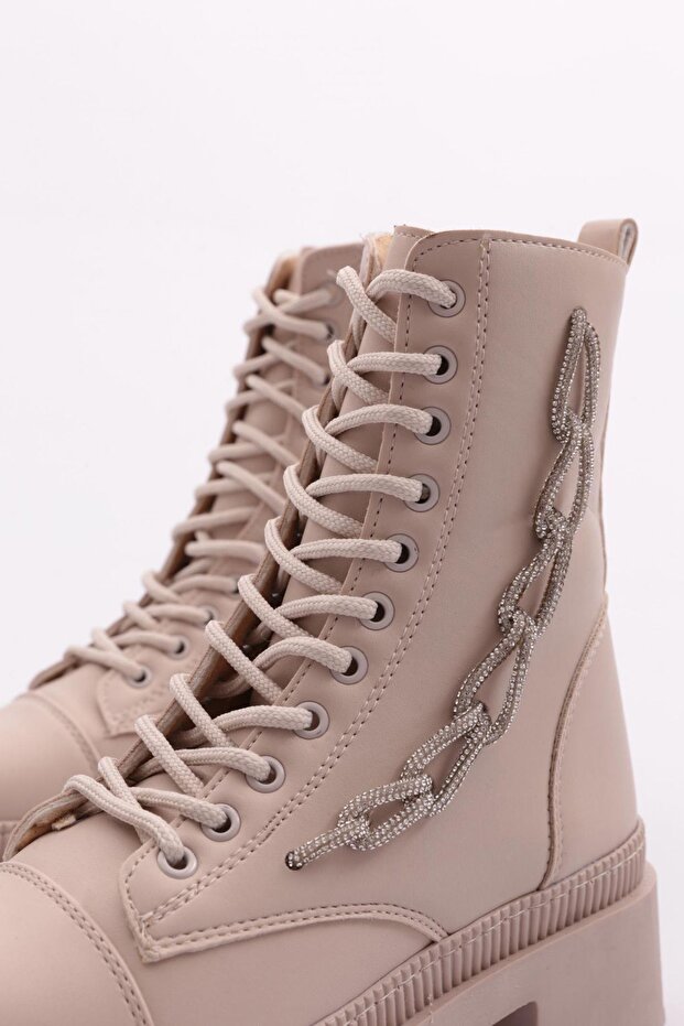 Kadın Postal Bot Ekru 101613421027 - 4