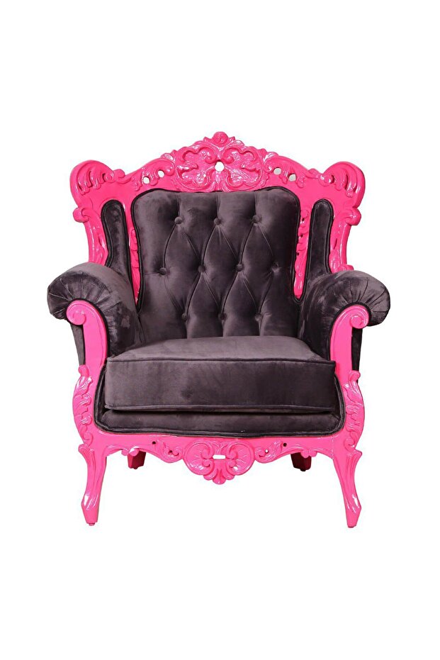 Grey And Pink Berjer 73X85X95 Cm - 2