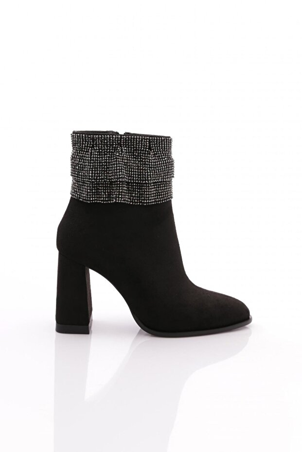 Kadın Bot Siyah Süet - 1