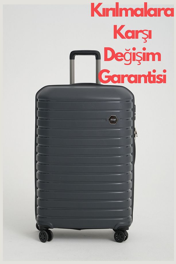 Silikon Kırılmaz [polipropilen) Büyük Boy Valiz (KIRILMADA DEĞİŞİM GARANTİLİ) - 1