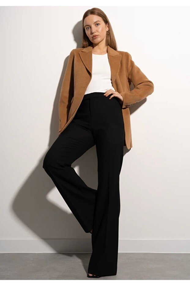 Camel Kaşmir Blazer Ceket - 2