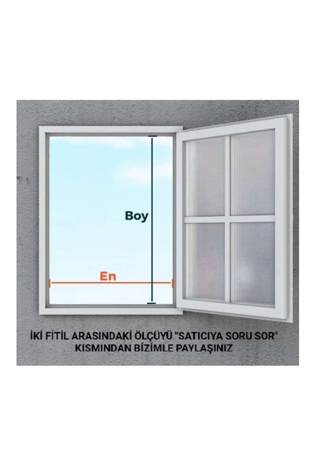 2 Adet Kapı 5 Adet Pencere Sineklik Beyaz Renk 12 No (7 ADET SİNEKLİK FİYATI) - 3