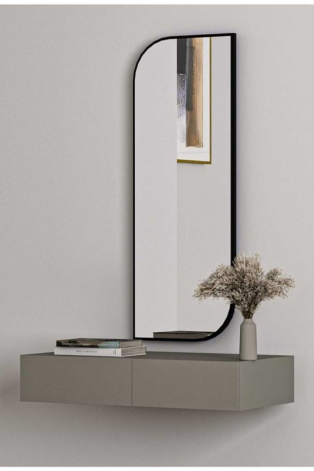 Nice Boy Aynası 120x40 Konsol Aynası, Dresuar Aynası, Asimetrik Ayna - 4
