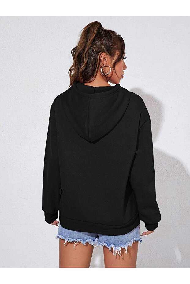 Unisex mikina s kapucňou s potlačou - 4