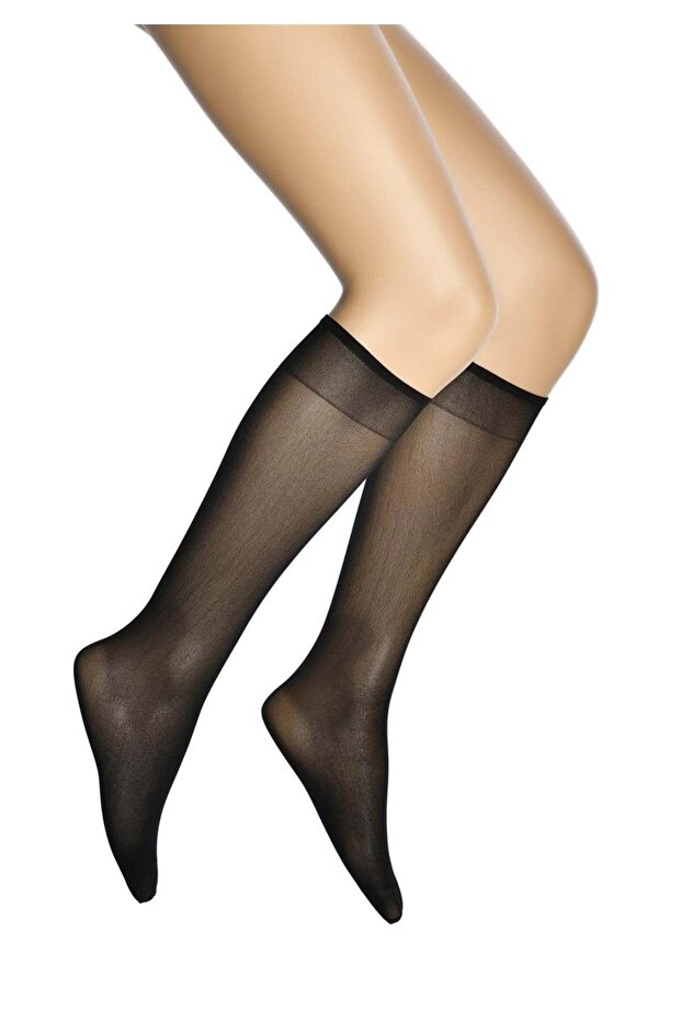 Or-al Ten Women's 12 Pack 40 Denier Mousse Knee Socks-500-black