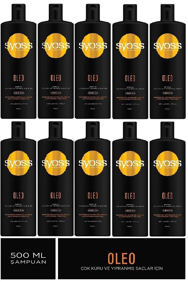 Oleo Çok Kuru Ve Yipranmiş Saçlar Için Şampuan 500 Ml X 10 Adet ( Koli ) - 1