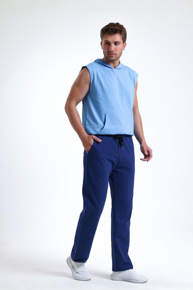 بنطال رياضي بقصة عادية نيلي - 1