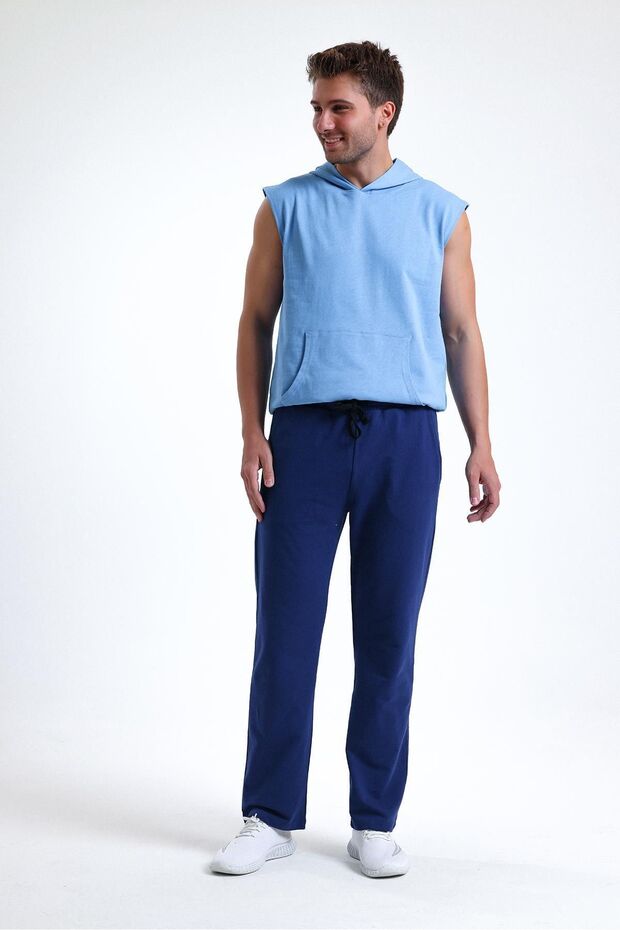 بنطال رياضي بقصة عادية نيلي - 2