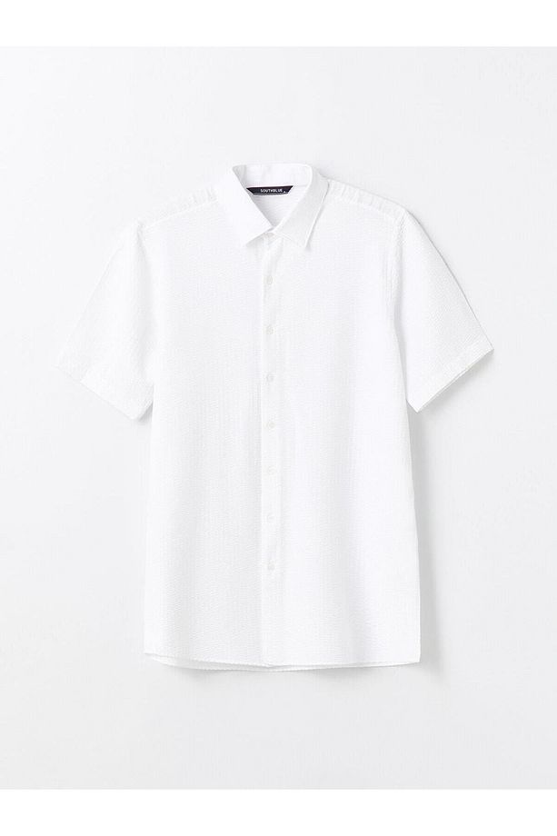 LCWAIKIKI Classic Regular Fit Kısa Kollu Erkek Gömlek - 6