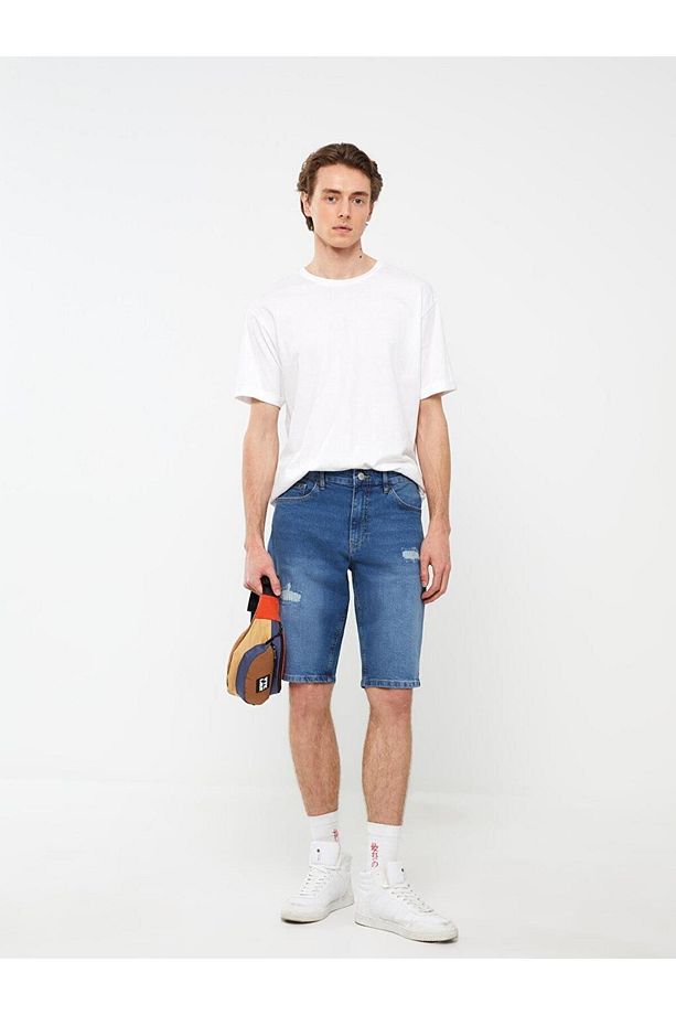 LCW Jeans Standart Kalıp Erkek Jean Şort - 1
