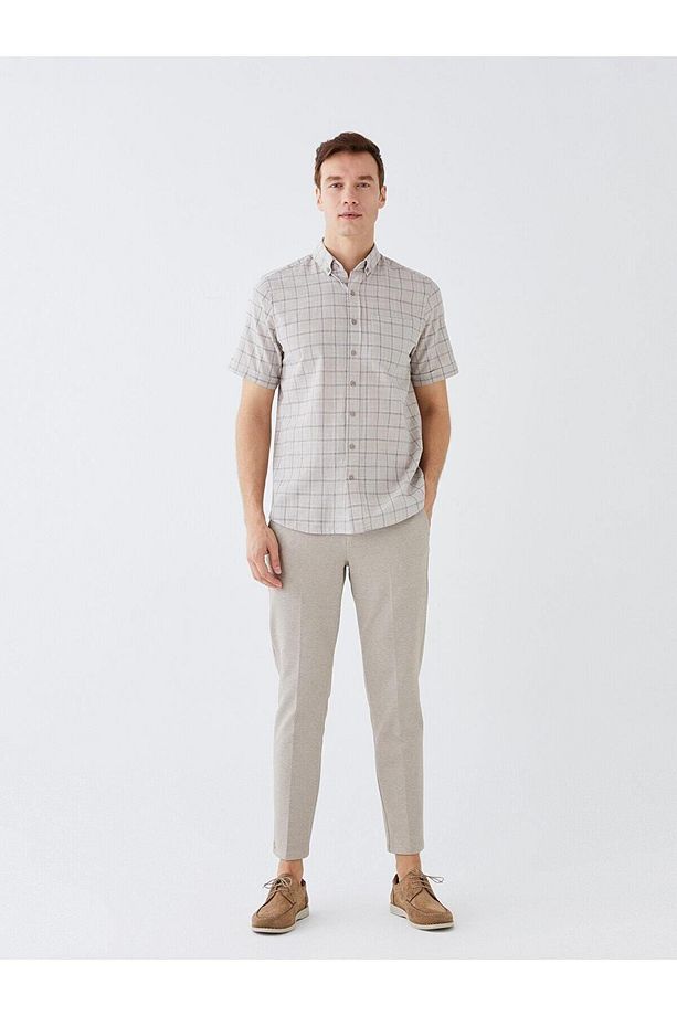 LCWAIKIKI Classic Regular Fit Kısa Kollu Ekose Poplin Erkek Gömlek - 2