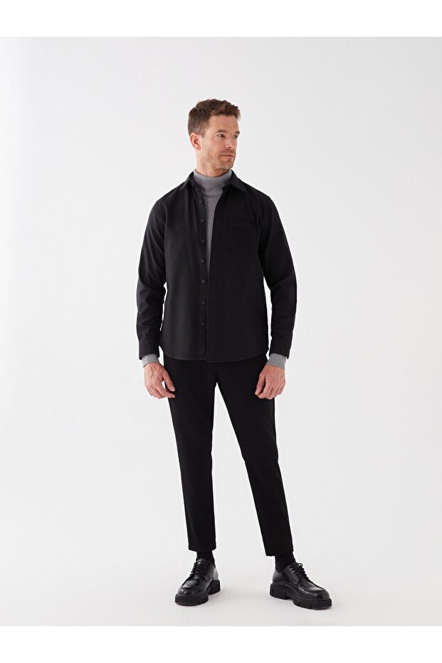 Regular Fit Uzun Kollu Erkek Gömlek - 2