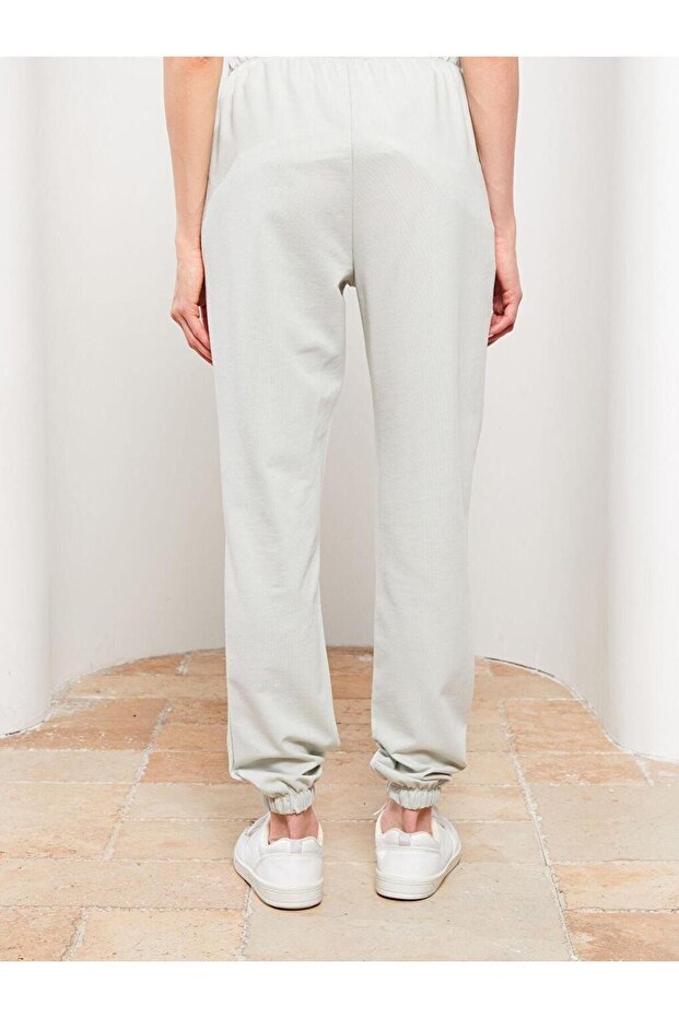 LCW Modest Kadın Beli Lastikli Düz Jogger Eşofman Altı - 5