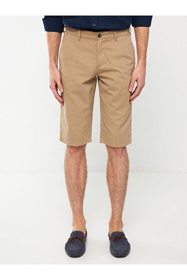 LCWAIKIKI Basic Standart Kalıp Erkek Bermuda Şort - 3