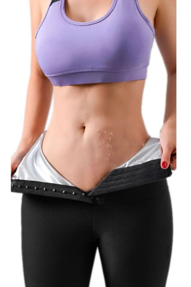 Sauna-Şort Model  Agraflı Ayarlanabilir Kopçalı Vücut Şekillendirici Sauna Agraflı Korse Şort - 4
