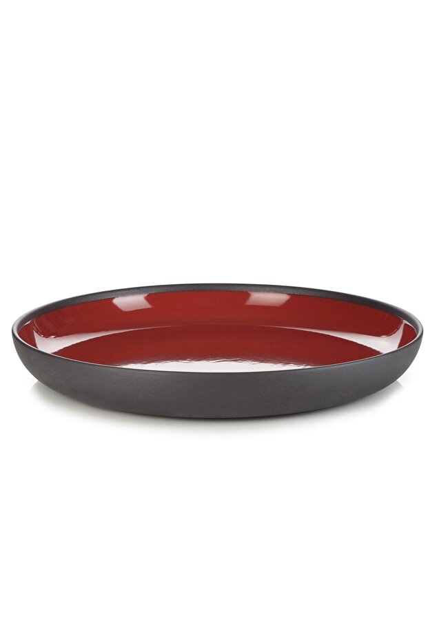 Solid Içi Kırmızı Çukur Tabak 27 Cm - 1