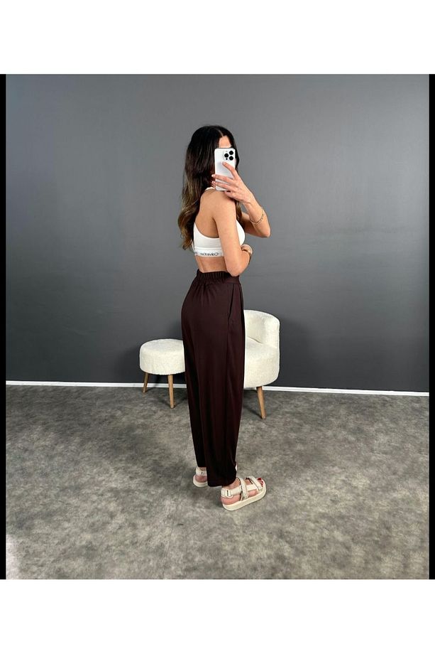 Tanya Kumaş Yazlık Modal Kumaş Harem Şalvar Pantolon - 2