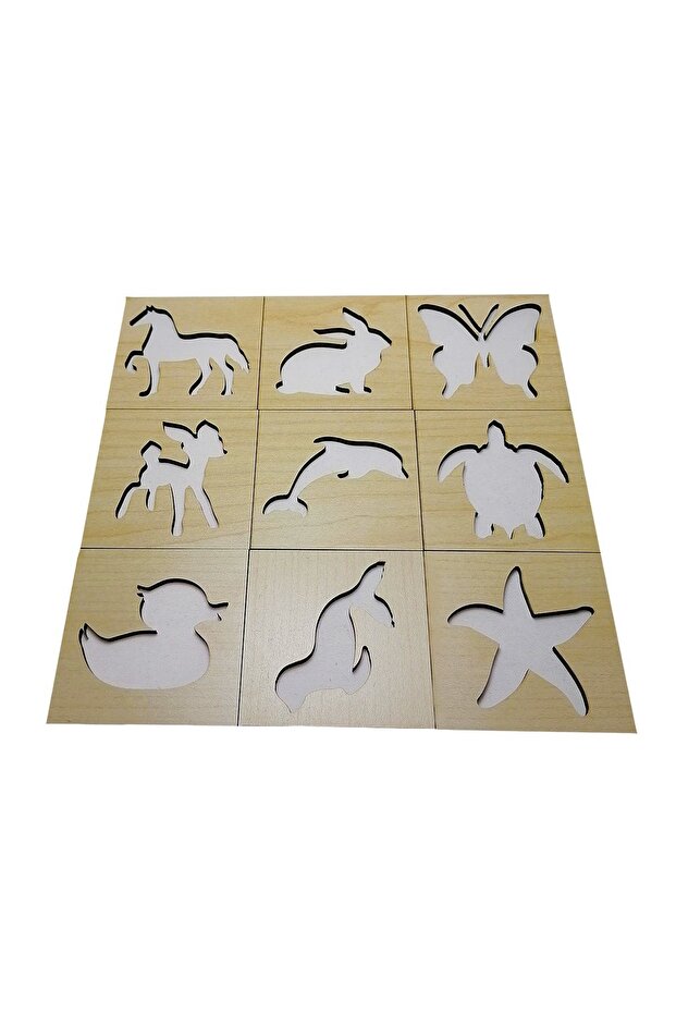 خط تعليمي تعليمي يتعلم الحيوانات المربعة - 5