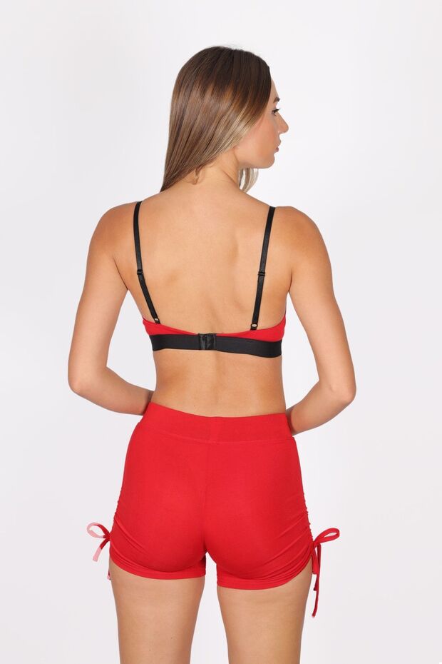 Manji Soft Triangle Bra Red - 4