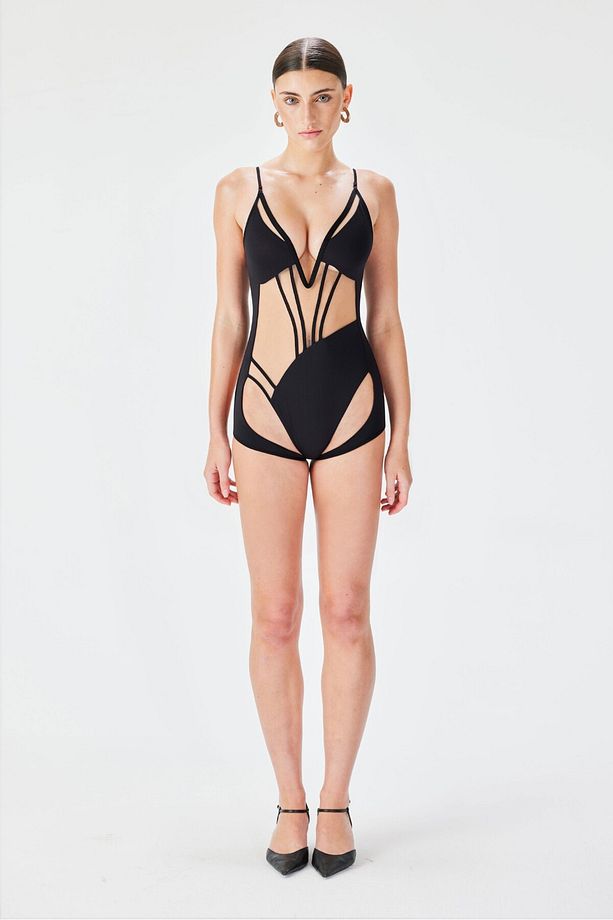 No Name Bodysuit - Siyah - 4