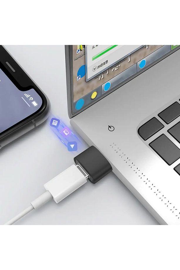 USB 2.0 to Type-C adaptörü USB Erkek Tip-c Dişi USB A to USB C Dönüştürücü RT8-A - 5